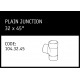 Marley Solvent Joint Plain Junction 32 x 45° - 104.32.45